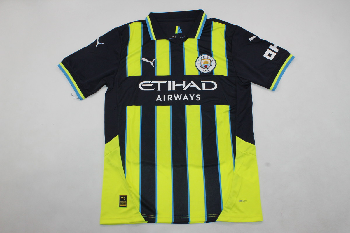 AAA Quality Manchester City 24/25 Away Black/Green Leaked Jersey